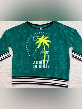 Zumba Original Green Graphic Sweatshirt